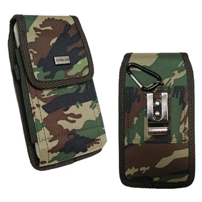 For Google Pixel 9 Pro XL, Pixel 8 Pro, Tactical Case Holster Camo Nylon Pouch - Image 1 of 4