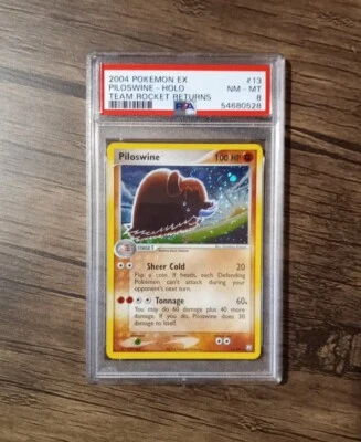 Piloswine 13/109 EX Team Rocket Returns Holo Rare Pokemon - PSA 8 NM - MT - Image 1 of 2