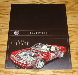 Original 1993 Cadillac Allante Sales Sheet Brochure 93 - Picture 1 of 1