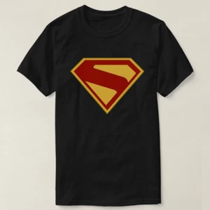Superman Logo Symbol Legacy Justice League DC Shield Movie Adult T-Shirt - Picture 1 of 10