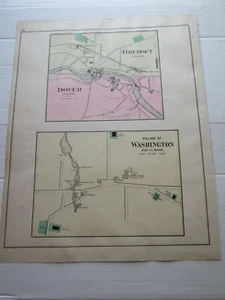 UNO (1) 1887-1888 MAPA ANTIGUO STUART'S MAINE ATLAS, DOVER, FOXCROFT, WASHINGTON - Imagen 1 de 4