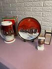 2004 Budweiser Holiday Plate , Stein and Ornament In Except Condition