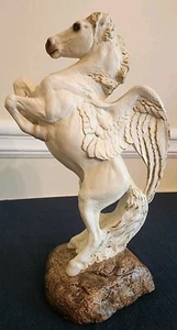 WINDSTONE EDITIONS PEGASUS Statue White Stallion Rearing Retired MelodyPena 1991 - Picture 1 of 11