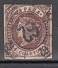 Postmarks and marks of 4 quarters Cartwheel 1862 Edifil 58 no. 62 Tuy