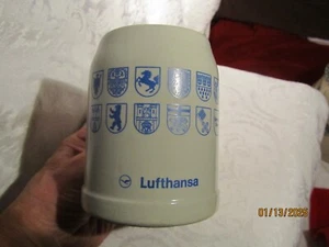 Piedra de cerveza vintage Lufthansa .3 litros hecha en Alemania - Imagen 1 de 6