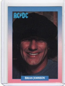1991 Brockum Rock Cards #79 Brian Johnson AC/DC - Foto 1 di 2