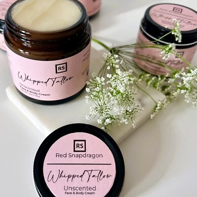 Unscented Whipped Tallow | Organic All Natural | Whipped Grass Fed Beef Tallow - Image 1 of 4