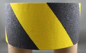 Heavy Duty (Industrial Grade) Yellow/Black Grip Tape Aluminium Backing 75mm x 6m - Picture 1 of 3