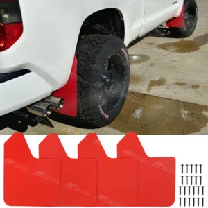 4Pcs For Toyota Tundra 2007-2023 Car Rally Mudflaps Splash Guards Mudguards Red - Foto 1 di 8