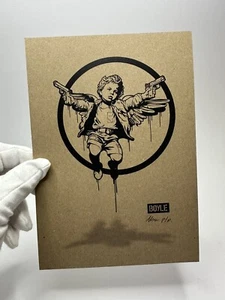 Chris Boyle Heavens Hell 'Fallen Angel' Punk Rock kleiner Kunstdruck Echtheitszertifikat 10/100 - Bild 1 von 4