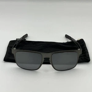 Oakley HOLBROOK METAL Gunmetal POLARIZED Prizm Black Sunglass 4123-0655 132 - Picture 1 of 14
