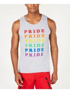 INC Mens Gray Printed Sleeveless Scoop Neck Tank Top S - Picture 1 of 4