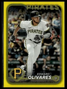 2024 Topps #527 Edward Olivares amarillo - Imagen 1 de 2
