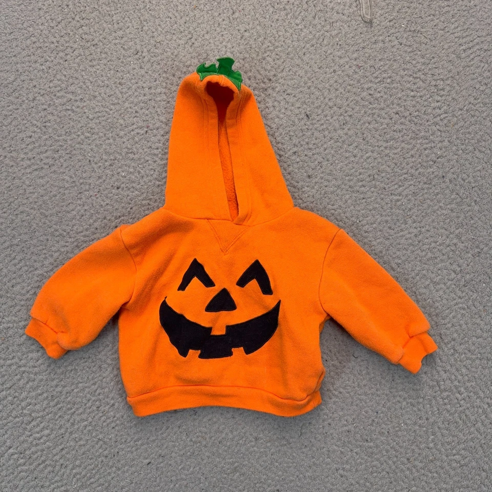 Miniear Jack O Lantern Pumpkin Sudadera con Capucha 6/9 Meses Bebé Halloween Vellón Foto 1 de 4