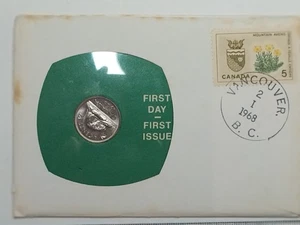 1968 Canada 1st day covr stamp & Nickel set w/ insert & envelope - Picture 1 of 4