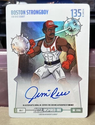 2026 Battle Arena Boston Strongboy Jim Rice en tarjeta AUTO 🔥 tinta inspirada Foto 1 de 2