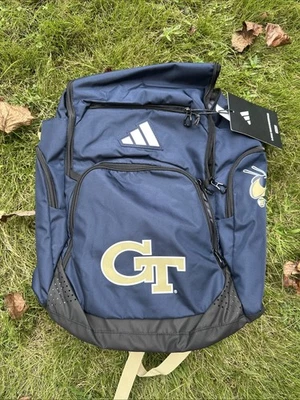 ADIDAS $85 Georgia Tech GT 5-Star Team 2 Padded 16" laptop BACKPACK - Image 1 of 4