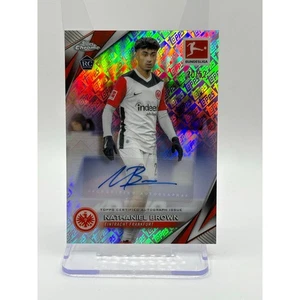 2025 Topps Chrome Bundesliga Nathaniel Brown Rookie Logofractor Auto 20/52 SP - Picture 1 of 2