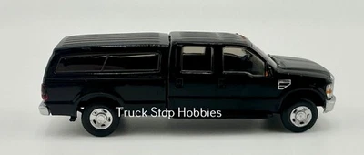 Camioneta Ford F-350 HO 1:87 Atlas 35000007 doble cabina con tapa utilitaria - negra Foto 1 de 3