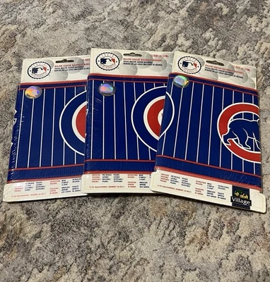 Lote de (3) papel tapiz vintage de los Chicago Cubs borde 6,5" x 5 yardas con licencia MLB Foto 1 de 2