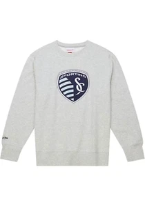 New Mitchell & Ness Mens MLS Sporting Kansas City Play Off Win 2.0 Sweatshirt. - Picture 1 of 4