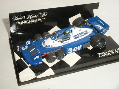 1/43 Minichamps 430 770103 - 1977 Tyrrell Ford P34 6-Wheeler Peterson - Nr. Mint - Image 1 of 4