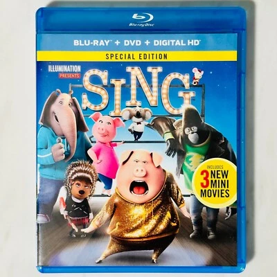 Sing - Special Edition - Blu-Ray + DVD - Illumination Presents - Image 1 of 3