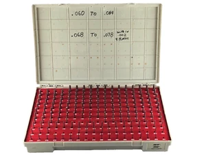 Vermont Gage 101200400 Pin Gage Set .0610" - .2500" 187 Piece Set, Missing 15 - Picture 1 of 8