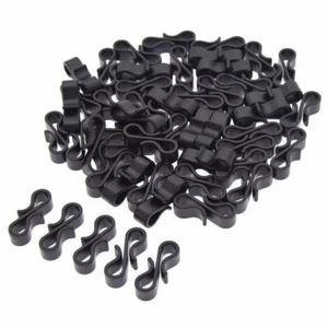 50 piezas ganchos colgantes de canaleta con clip en S resistentes para luces de cuerda suministros ligeros para fiestas - Imagen 1 de 6