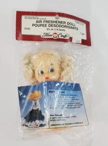 Vintage Fiber Craft Lufterfrischer Puppe Kit Craft 3101 blond blau Augen Neu Neu aus altem Lagerbestand - Bild 1 von 4