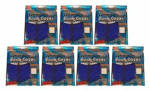 7x IT'S ACADEMIC DEEP BLUE JUMBO BOOK COVERS ~ XXL 10 "x 15" SUPER STRETCHY! - Imagen 1 de 4