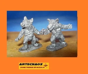 GOBLINS / WEREWOLVES / 2 X METAL 20MM 1/72 FIGS /S.L.M. - Imagen 1 de 1