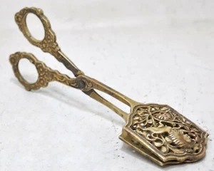 Antique Brass Jewellery Making Embossing Scissors Tool Original Old Hand Crafted - Picture 1 of 9