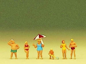 Preiser 88524 Familie Krause am Strand 6 Figuren Ferien Urlaub Z Neu - Bild 1 von 1