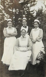 RPPC 4 German Nurses Postcard 1910 - Picture 1 of 2