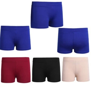 Girls Dance Gymnastics Shorts Stretchy Ballet Yoga Running Bottoms Undershorts - Picture 1 of 35