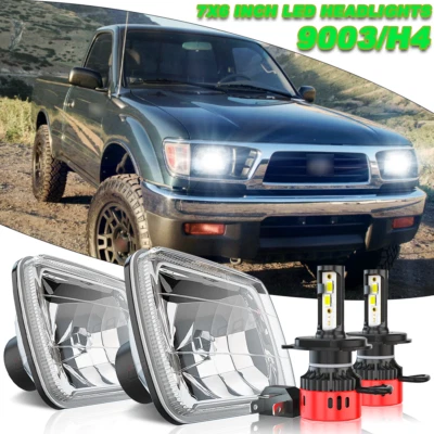 Faros LED de haz alto bajo DRL para camioneta Toyota DOT 1982-1995 5X7" 7X6" pulgadas Foto 1 de 4