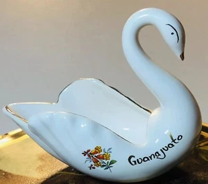 White Swan Souvenir From Guanajuato Planter/Trinket Dish 3 1/2” Tall X 2” Wide - Picture 1 of 12