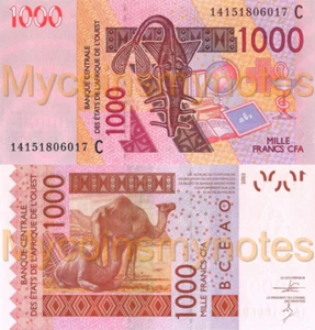 Westafrikanische Staaten, Burkina Faso, 1000 Francs, 2014, Code C, P315Cn, UNC - Bild 1 von 3