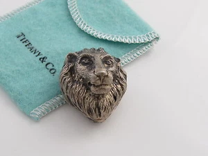 Tiffany & Co SELTENE Silber Löwe Pillendose Behälter Etui! - Bild 1 von 8