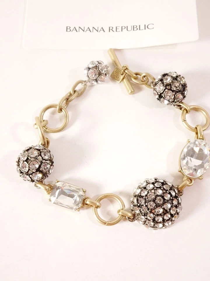 Pulsera Banana Republic para mujer burbuja celestial bola de fuego cristal palanca nueva con etiquetas 89 Foto 1 de 4