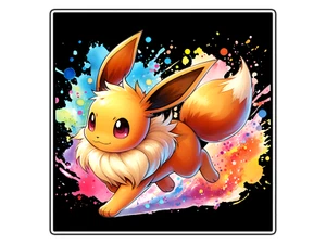 Eevee Paint Splash Waterproof Vinyl Sticker Decal Die-Cut - Picture 1 of 1