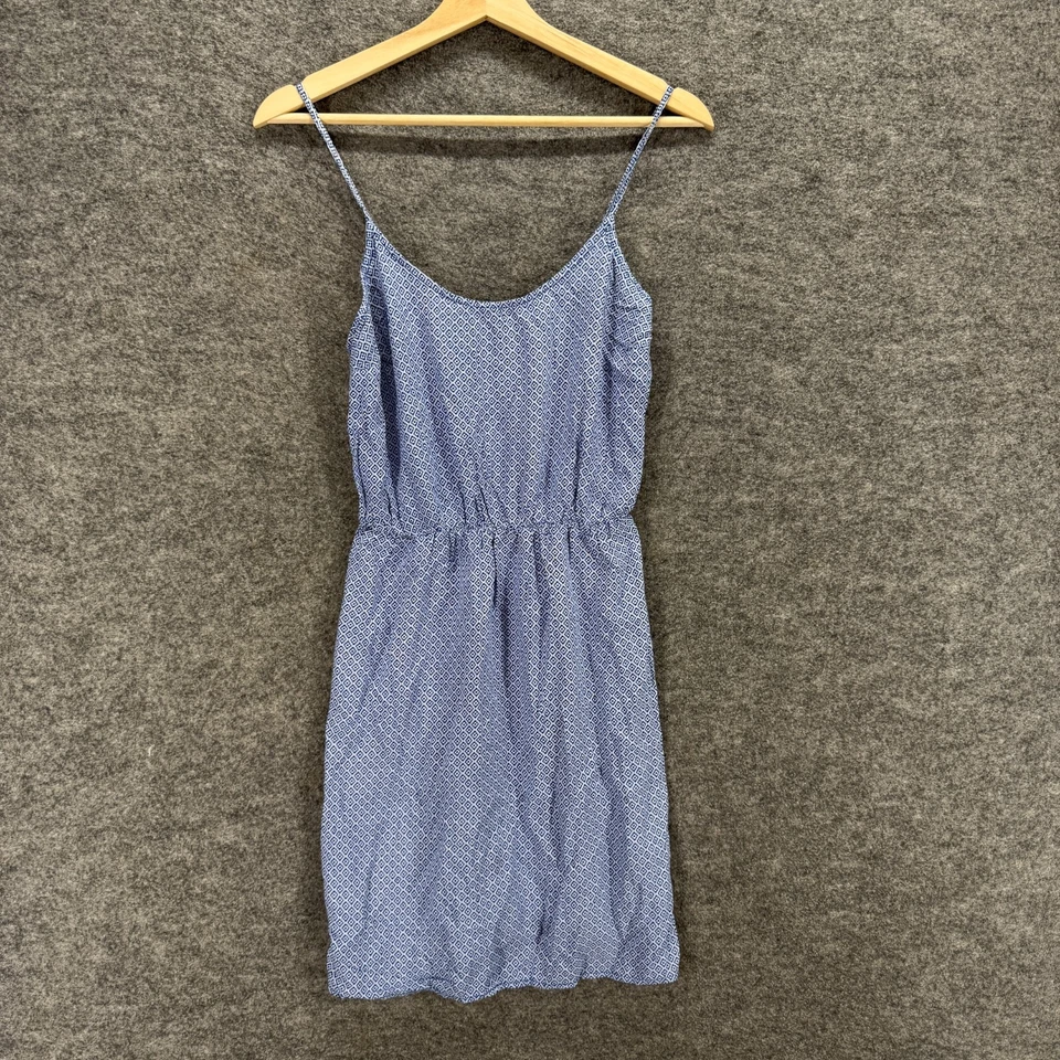 Vestido Antiguo Azul Marino Para Mujer S Pequeño Azul Funda Geométrica Midi Cintura Elástica Mangas Foto 1 de 4