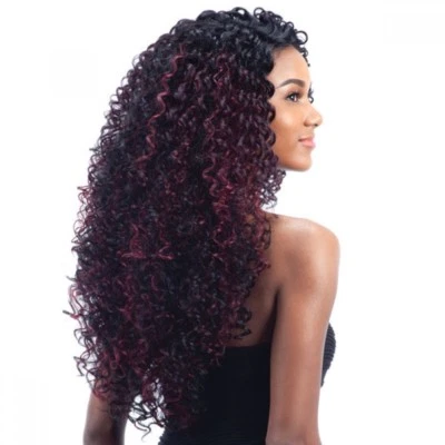 FREETRESS EQUAL SYNTHETIC DEEP INVISIBLE L PART LACE FRONT CURLY HAIR WIG SOPHIE