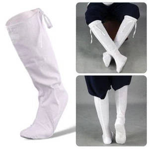 New Cotton Chinese Traditional Hanfu Kung Fu Socks White Wudang Tai chi Socks - Picture 1 of 9
