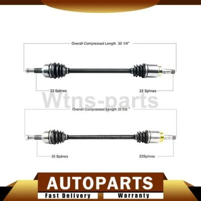 Eje articulado trasero TrakMotive 2 piezas para Saturn Vue 2007 2,4 L CV Foto 1 de 4