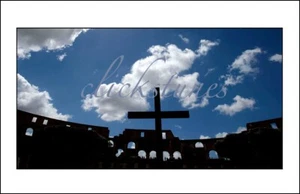 *2013* COLOSSEO DI ROMA - 17"X 11" -100 LB. CARTOLINA, SENZA CORNICE - Foto 1 di 1