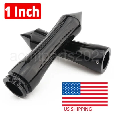 1-дюймовые черные ручки для мотоцикла велосипеда Kawasaki Vulcan 1600 VN1600B Mean Streak - Изображение 1 из 4