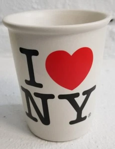 Coffee Mug Cup I Love New York Red Black White Ceramic Tea Cup 8 oz - Picture 1 of 4