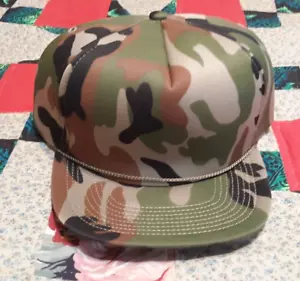 Sommer Camouflage Druckknopflasche Isoliert Schaum Trucker Mütze leer Winter Kappe - Bild 1 von 5